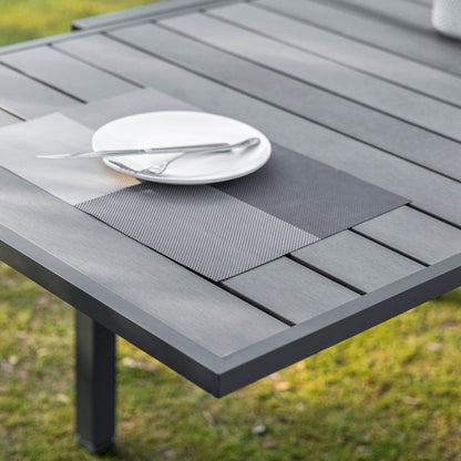 Outsunny Mesa De Jardín Extensible De Aluminio Para 4-6 Personas 90-180x90x73 Cm_3