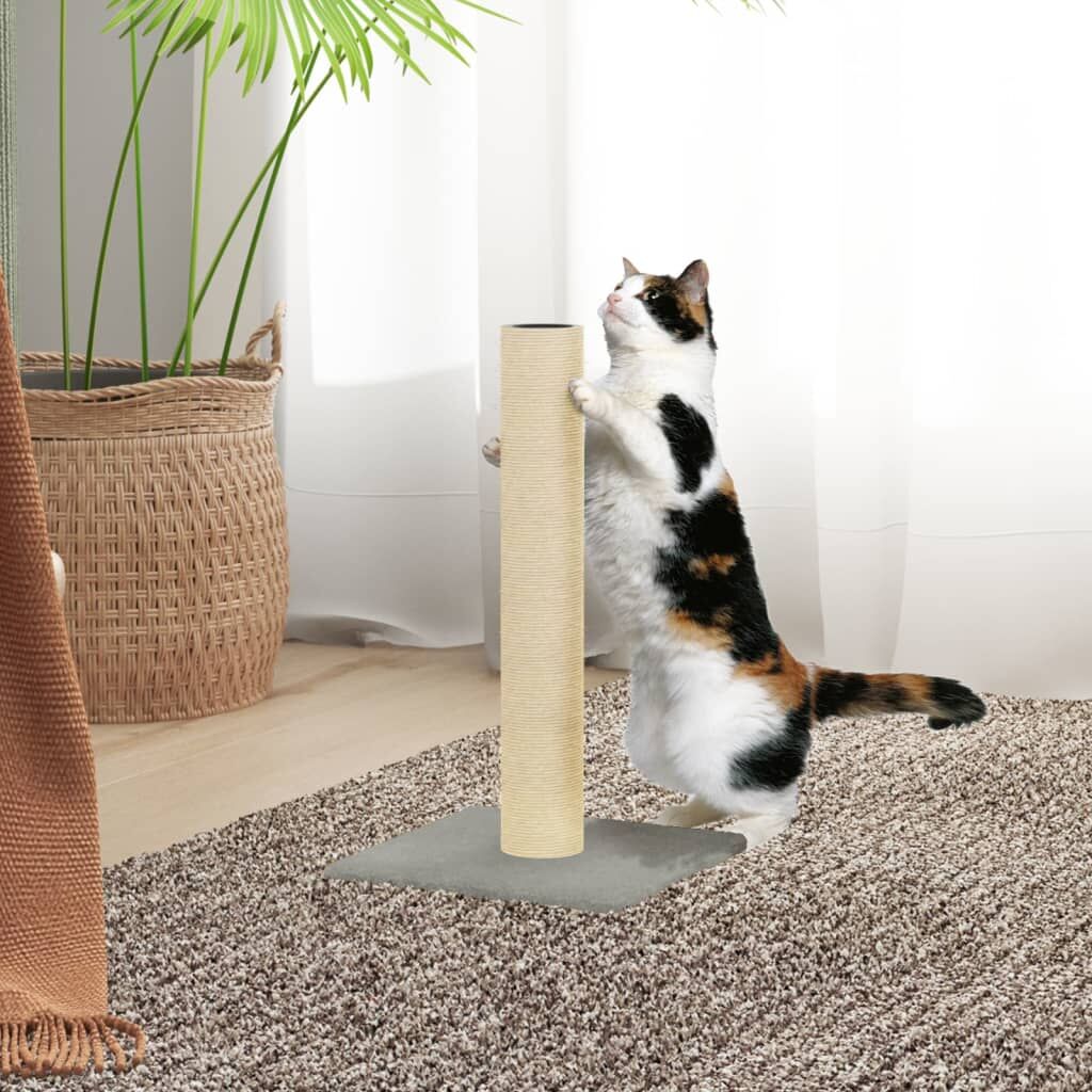 Vidaxl Poste Rascador Para Gatos Gris Claro 22x22x45 Cm_1
