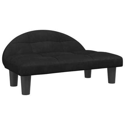 Cama Para Perros De Terciopelo Negra 70x52x30 Cm / Vetonek_0