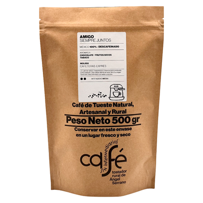 Cafe Sin Intermediarios Café Descafeinado Amigo Molido Espresso 500 G_0