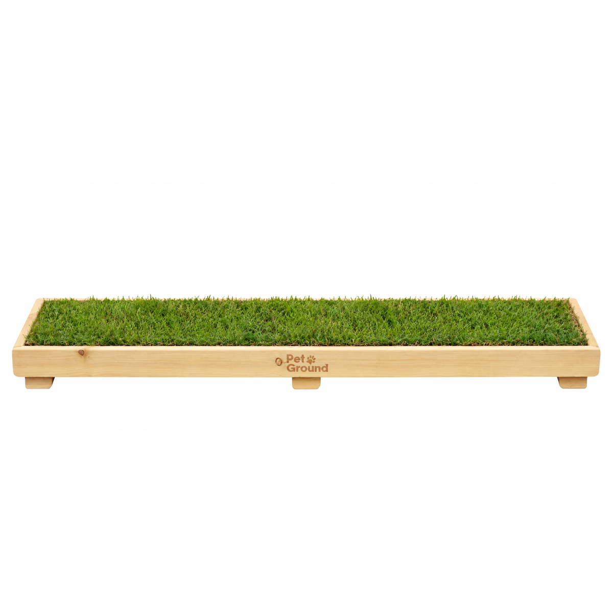 Petground, Cama de Césped Natural Para Gatos, Caja De Madera, Accesorio, Mueble Xl: 122 X 42 Cm_1