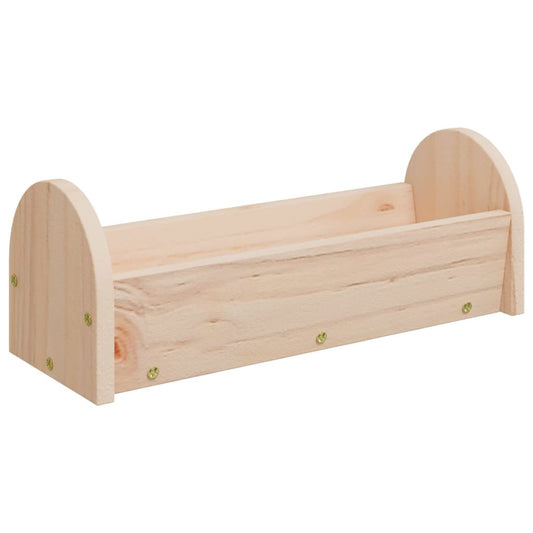 Vidaxl Comedero De Heno Para Conejos Madera Maciza Abeto 28x10x10 Cm_0