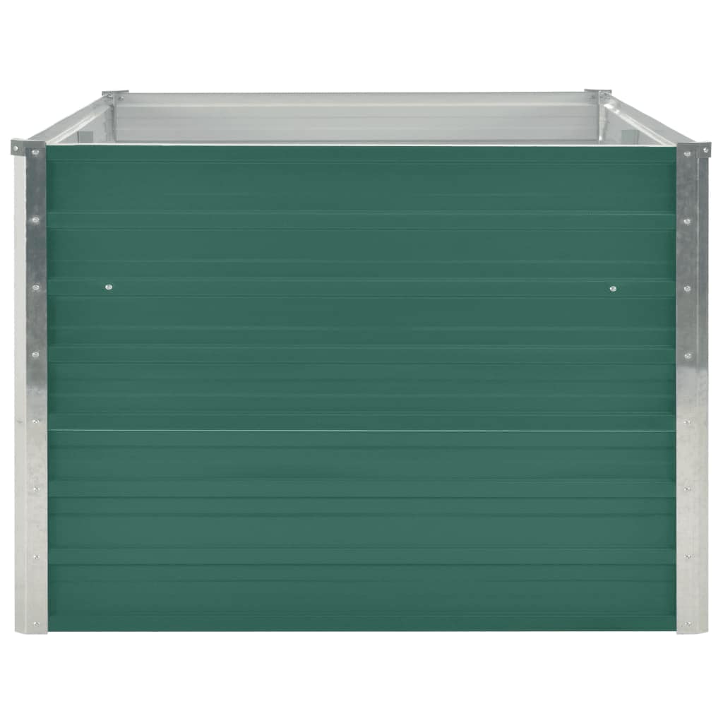 Jardinera Elevada De Acero Galvanizado Verde 160x80x45 Cm_3