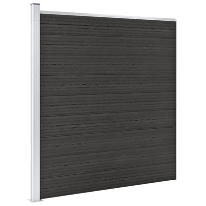 Valla De Jardín De Wpc Gris 175x186 Cm / Vetonek_1