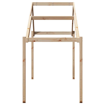 Techo De Cama Infantil Madera Maciza Pino 203x95,5x142 Cm_4