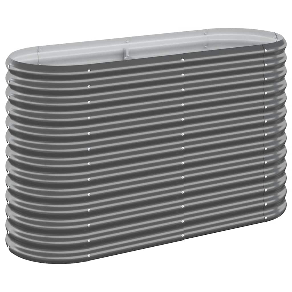 Jardinera Arriate Acero Galvanizado Antracita 114x40x68 Cm_0