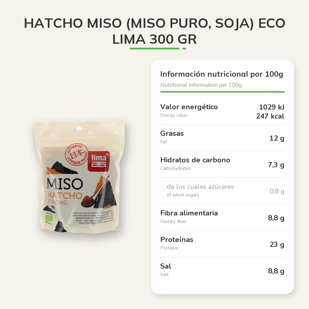 Información nutricional