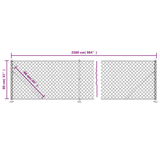Cerca De Alambre Con Brida Verde 0,8x25 M / Vetonek_0