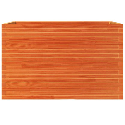 Jardinera Madera Maciza De Pino Marrón Cera 110x60x68,5 Cm_4