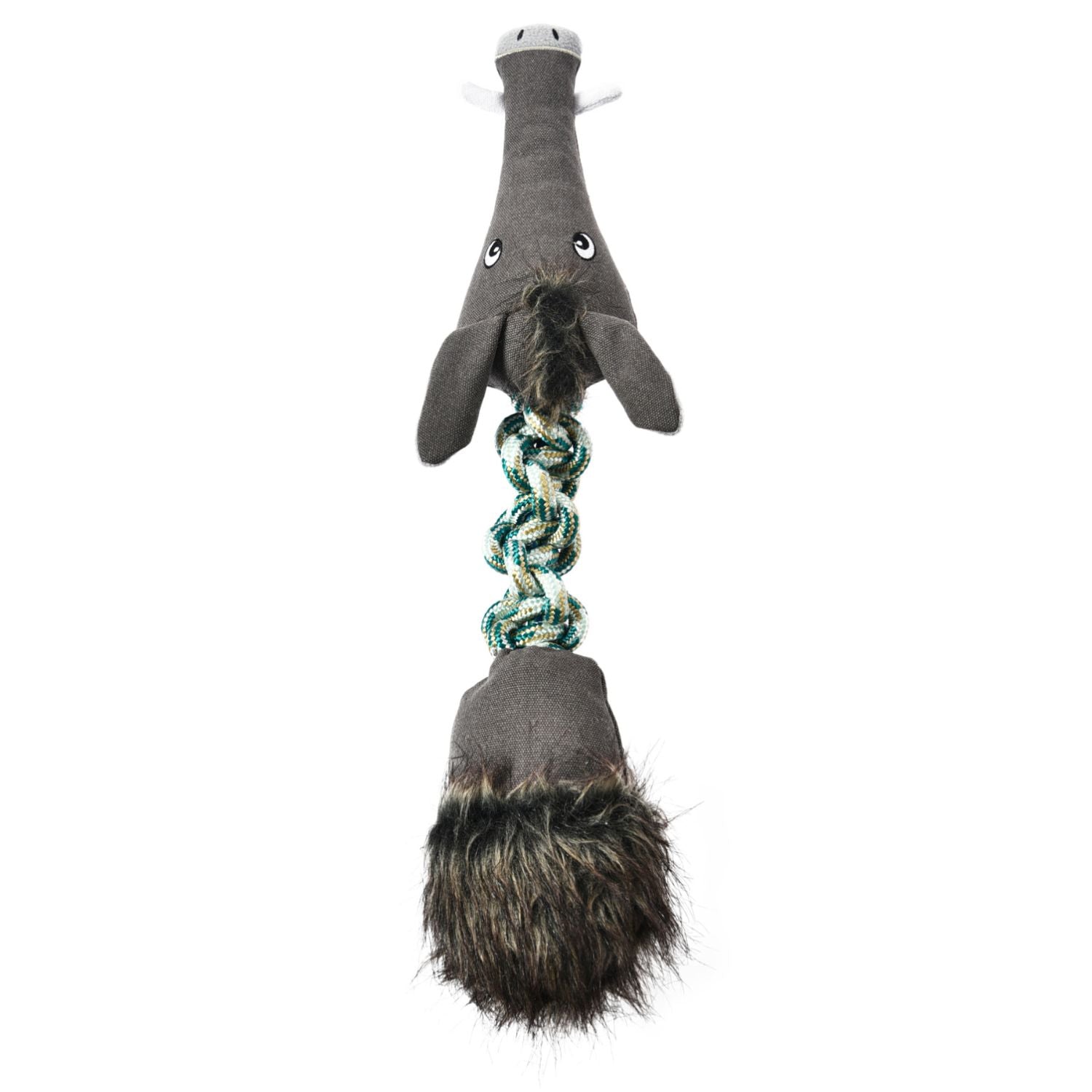 Juguete De Peluche Y Cuerda Anudada Para Perro Wuapu, Diseño Jabalí De 56cm_0