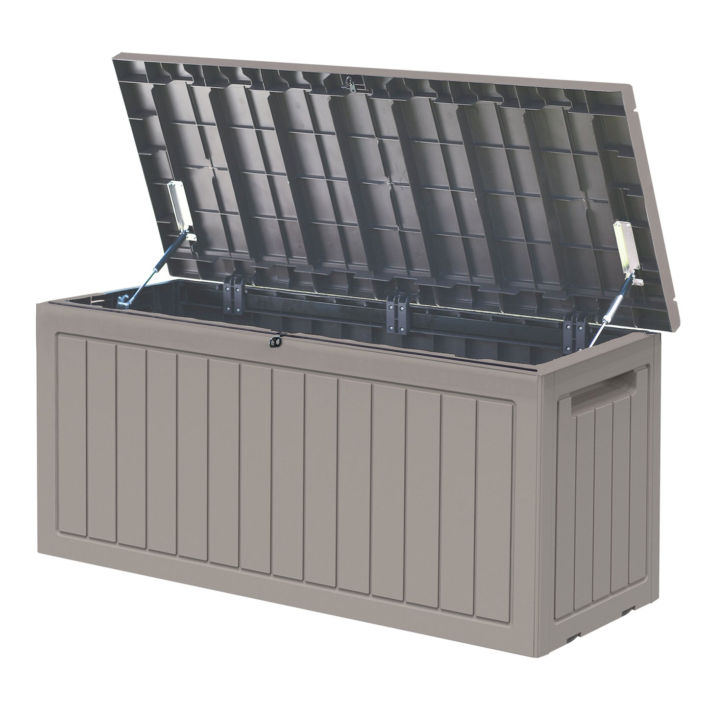 Outsunny Baúl De Almacenamiento 290l Con Asas Y Ruedas Carga Máx. 50kg_0