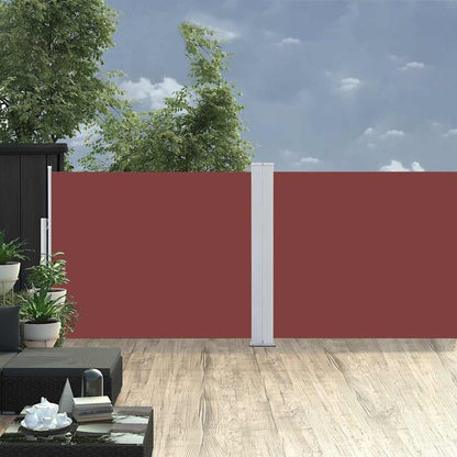 Vidaxl Toldo Lateral Retráctil Para Patio Marrón 170x1200 Cm_1