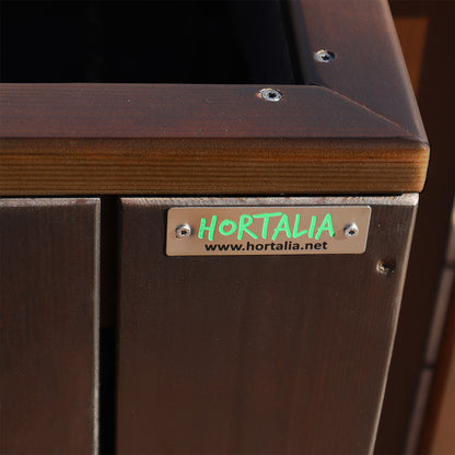 Jardinera Alta De Madera Autoportante 100 X 34,5 X 80 Cm Trendy Brown Hortalia_5