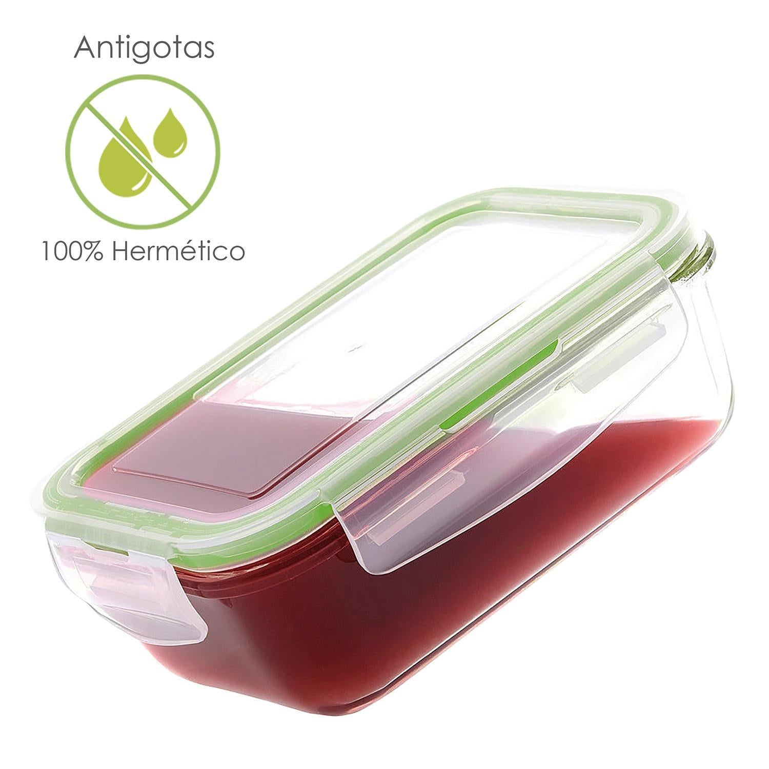 Recipiente Hermetico Cristal Redondo 550 Ml. Ø 145 X 7 (alt) Cm.
