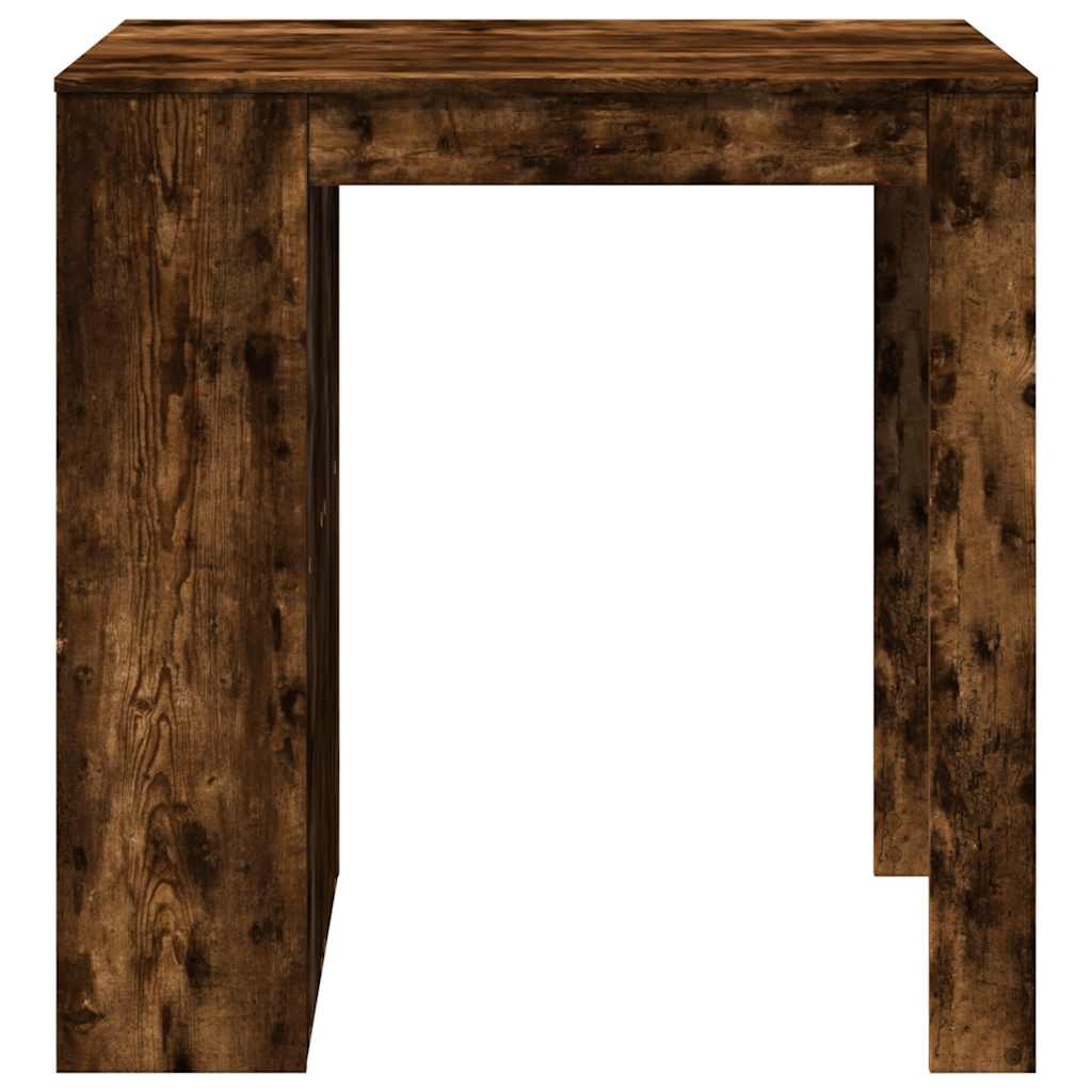 Mesa Alta De Bar Madera Ingeniería Roble Ahumado 102x70x103,5cm_3