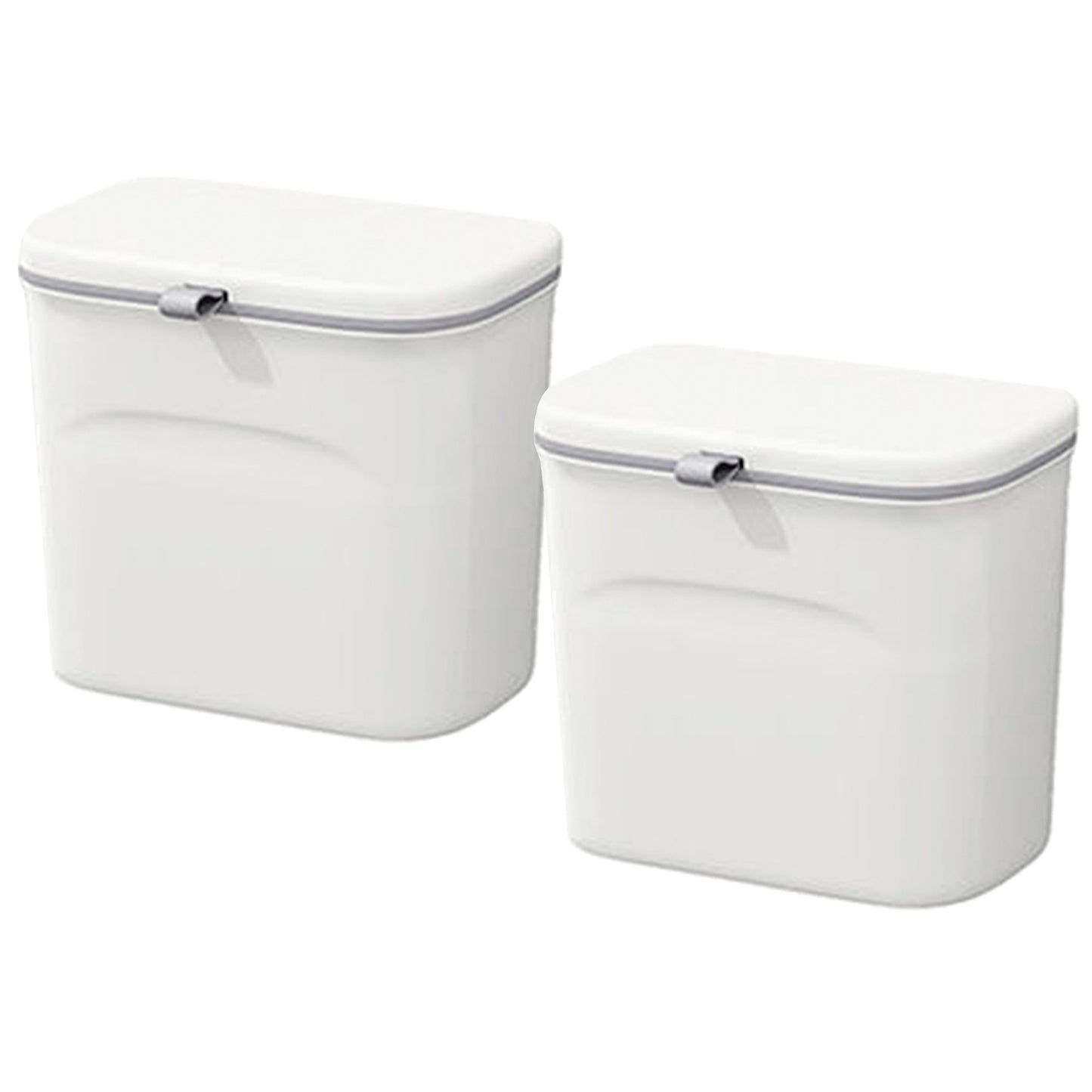 Set De 2 Cubos De Basura Multifuncionales Para Puerta O Pared De 12l Cada Uno (12l+12l)_0