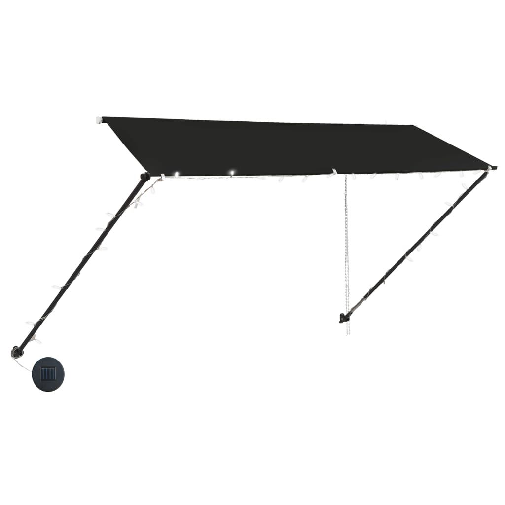 Toldo Retráctil Con Led Gris Antracita 350x150 Cm_2
