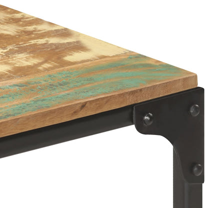 Mesa Consola De Madera Maciza Reciclada 110x30x75 Cm_4