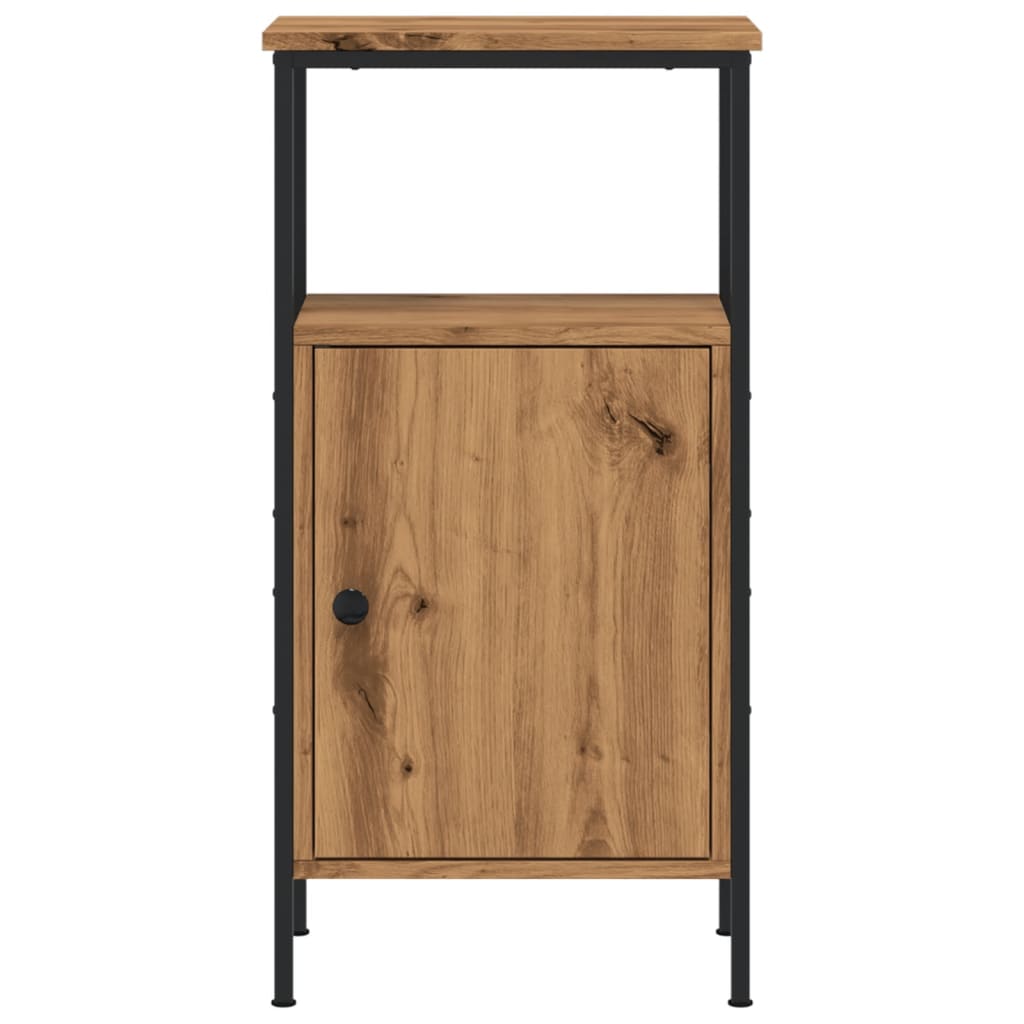 Mesitas Noche 2 Uds Madera Ingeniería Roble Artisan 41x31x80 Cm_3