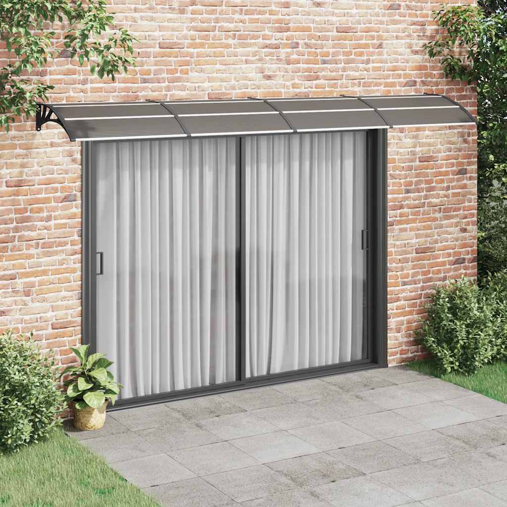 Marquesina De Puerta Policarbonato Negro 400x75 Cm_1