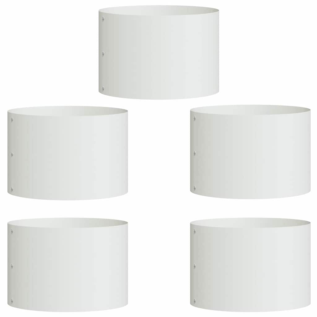 Anillo Para Maceta 5 Pcs 30 X 30 X 20 Cm Acero Laminado En Frío_0