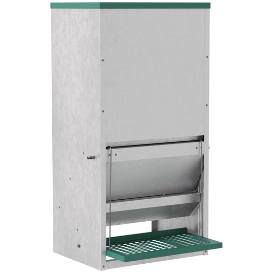 Pawhut Comedero Para Aves De Corral De 24l De Capacidad Comedero Para Gallinas_0