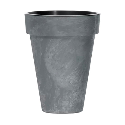 Maceta Cube Slim Beton Effect 12l., Con Depósito, Dimensiones (mm) 276x276x349, Color Marengo_0