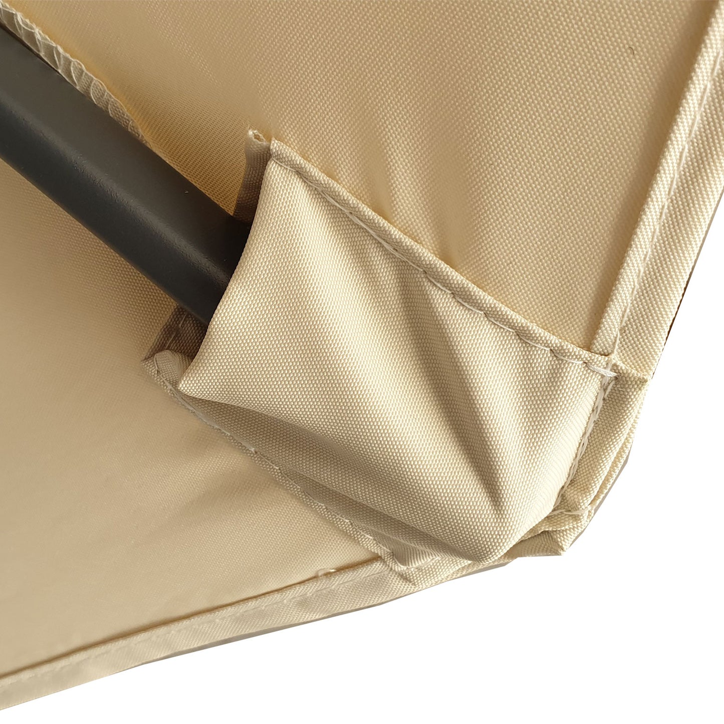 Tela Para Parasol De Jardín, Recambio Tela Para Parasoles De Edenjardi De Color Natural. Medidas 350x350 Cm_3