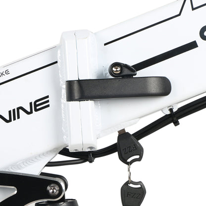 Bicicleta Eléctrica Plegable Samebike Lo26 Ii 500w-48v-10ah (480wh) - Rueda 26 Color Blanco_1