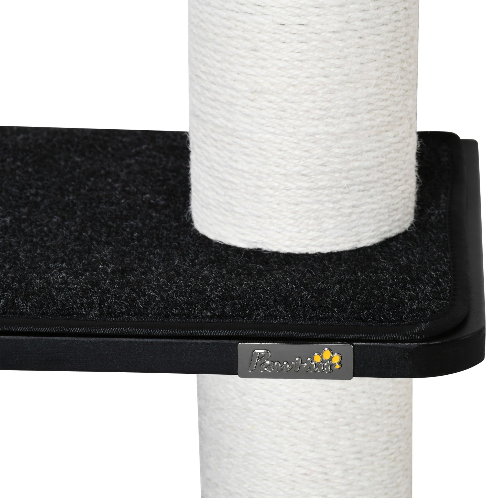 Pawhut Árbol Para Gatos De Pared Con 3 Plataformas Cojín Extraíble 63x28x93,5 Cm_4