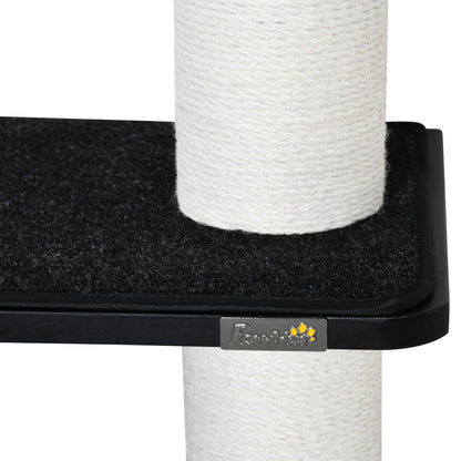 Pawhut Árbol Para Gatos De Pared Con 3 Plataformas Cojín Extraíble 63x28x93,5 Cm_4
