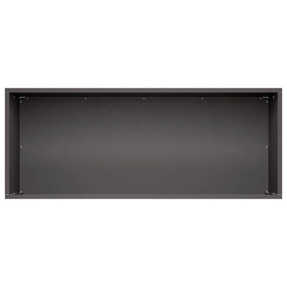 Macetero De Jardín Negro 80 X 40 X 40 Cm Acero Laminado En Frío_3