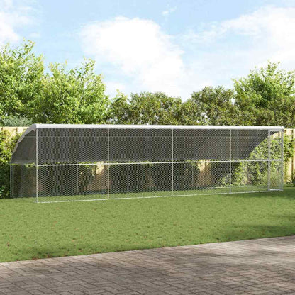 Refugio Para Perros 4 Pcs Plateado 8 X 2 X 2 M_1