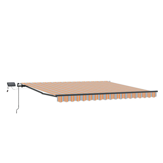 Toldo Retráctil Multicolor 450 X 350 Cm Tela Y Aluminio_0