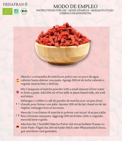 Bayas De Goji Deshidratadas Eco - Calidad Y Sabor | Frisafran