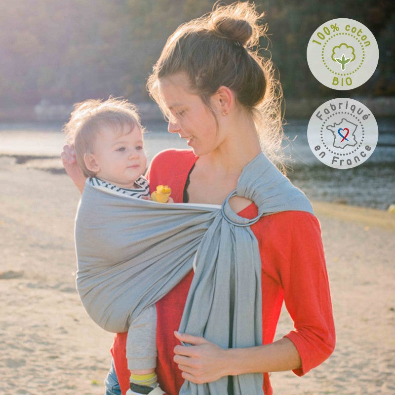 Bandolera Portabebé Neo'sling. Gris Vintage