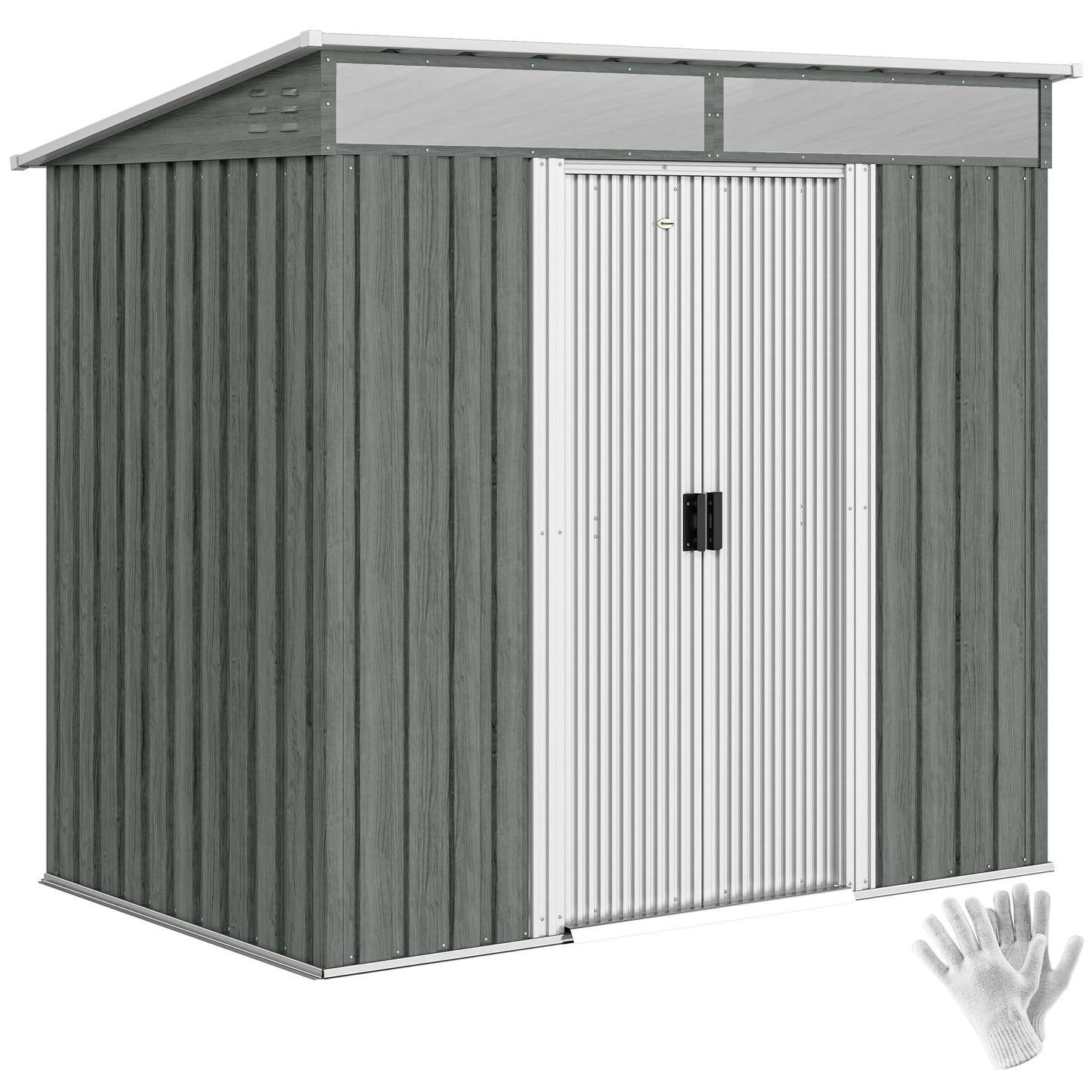 Outsunny Caseta De Jardín Exterior 2 M² 195x122x181_0