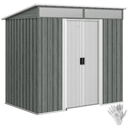 Outsunny Caseta De Jardín Exterior 2 M² 195x122x181_0