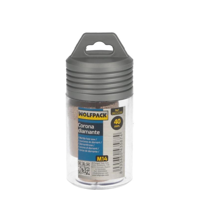 Corona Diamante Para Amoladora Ø 40 Mm. Conexión Rosca M14. Corte Seco_2