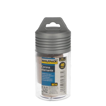Corona Diamante Para Amoladora Ø 40 Mm. Conexión Rosca M14. Corte Seco_2