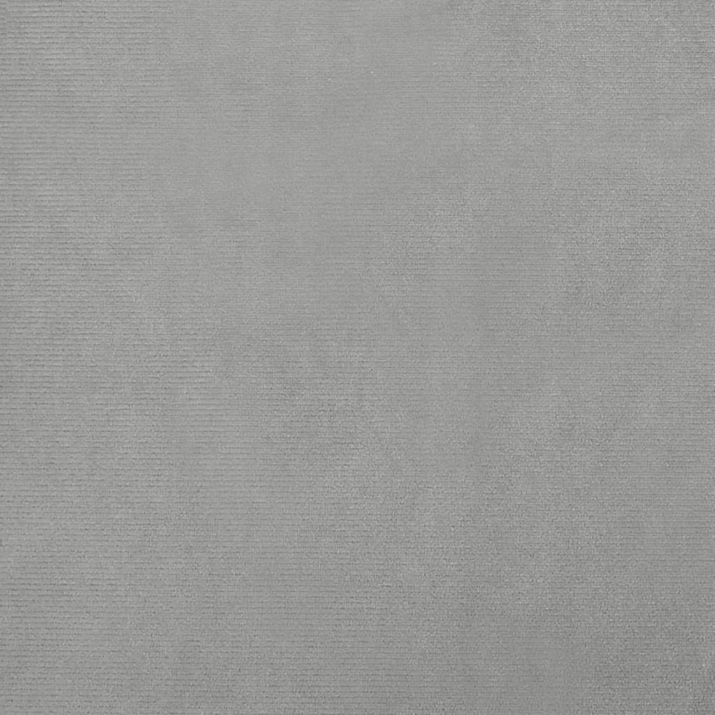 Cama Para Perros De Terciopelo Gris Claro 70x45x30 Cm / Vetonek_3