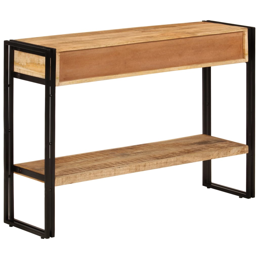 Mesa Consola Madera Maciza De Mango 110x30x76 Cm_1