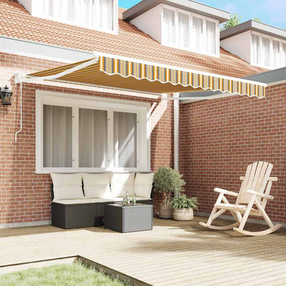 Toldo Retráctil Multicolor 350 X 250 Cm Poliéster Y Metal_2