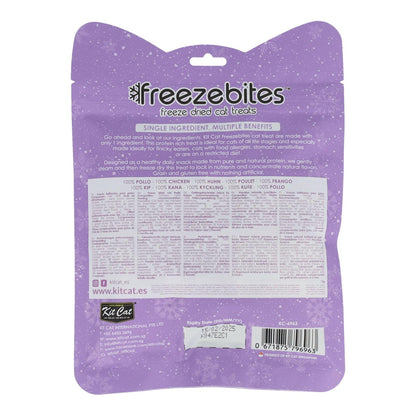 Kit Cat FreezeBites - Pollo 15 g Snack liofilizado natural para gatos