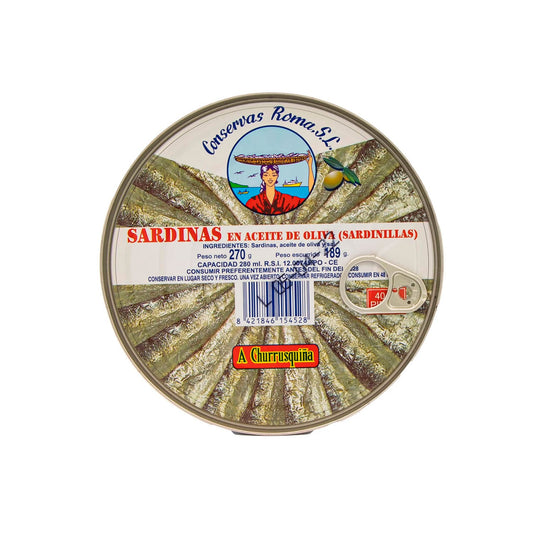 Ro280 Sardinilla En Aceite Oliva 40-45 Piezas A Churrusquiña_0