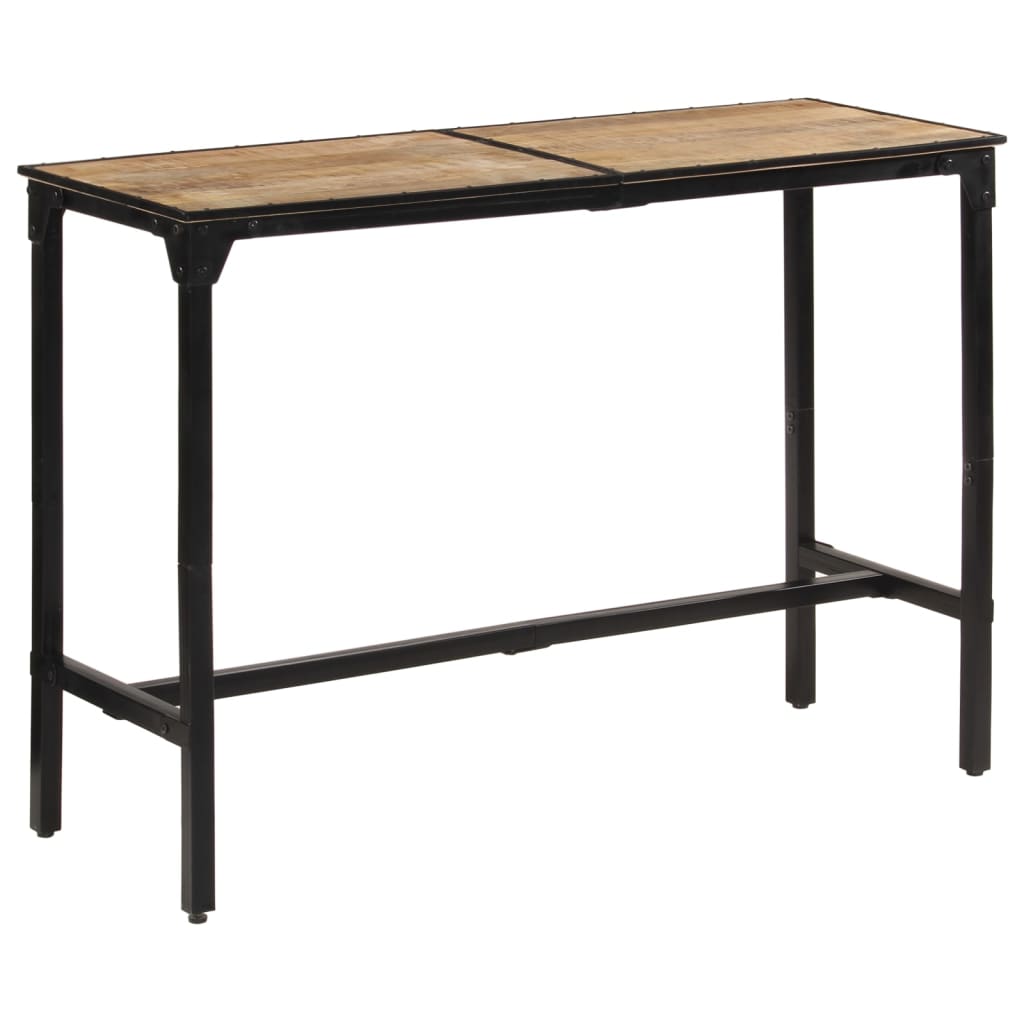 Mesa De Bar Madera Maciza De Mango Rugoso 150x55x107 Cm_0