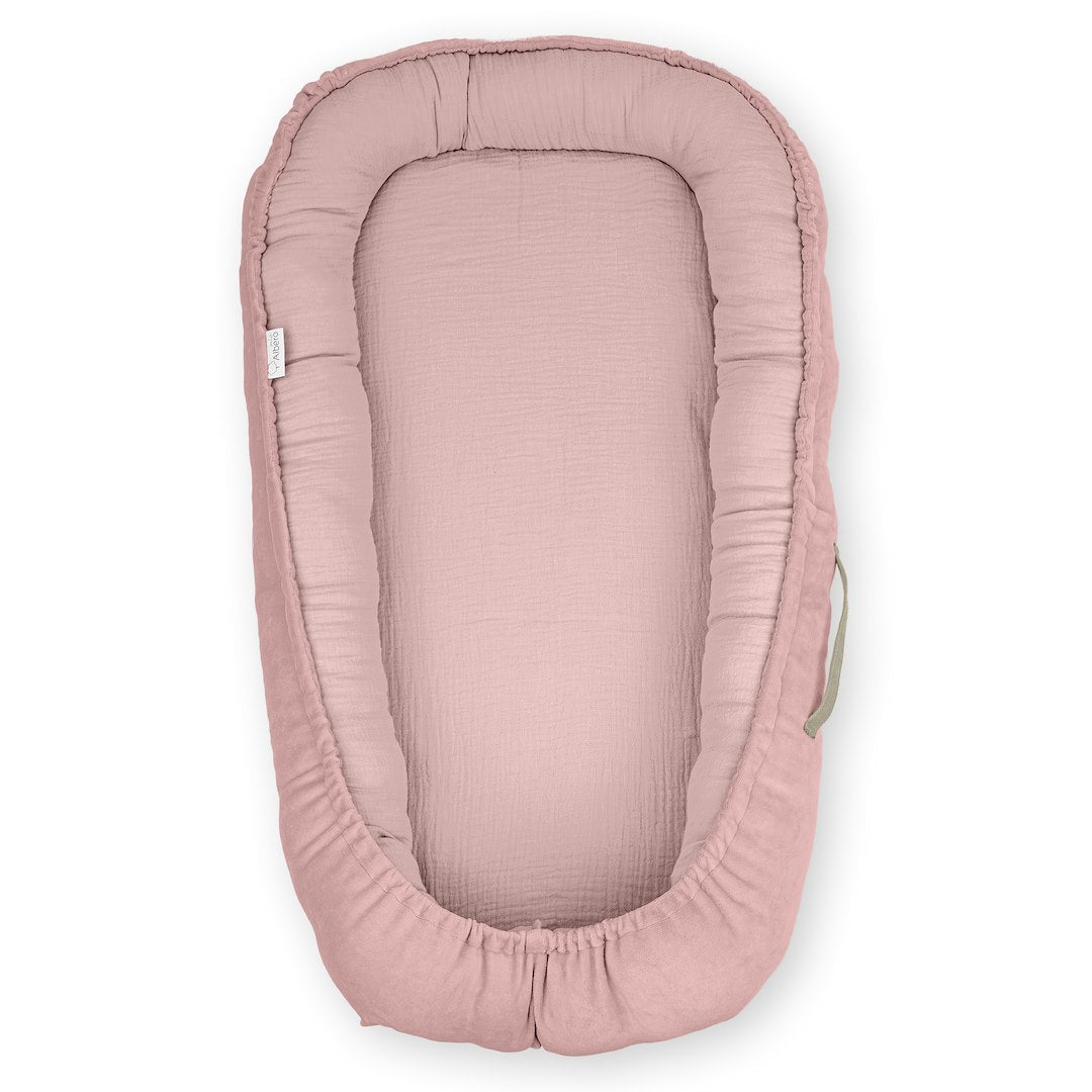 Cuna Nido Colecho Bebe Muselina Rosa Empolvado_0