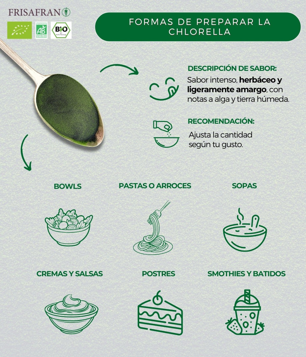 Chlorella Ecológica En Polvo - Calidad Y Sabor | Frisafran 200 G_4