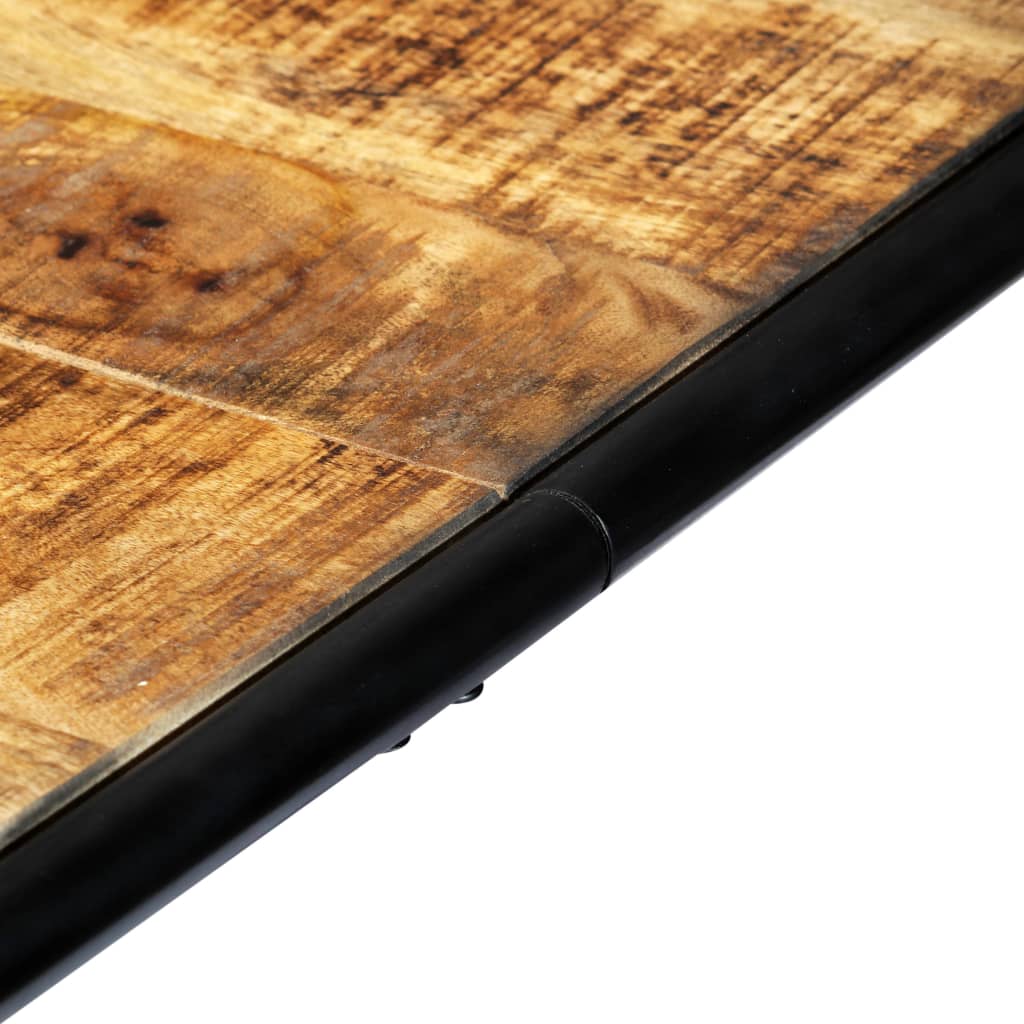 Mesa De Comedor De Madera Maciza De Mango Rugosa 180x90x76 Cm_4