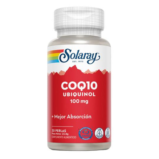 Coenzima Q10 Ubiquinol 100 mg Solaray, 30 cápsulas
